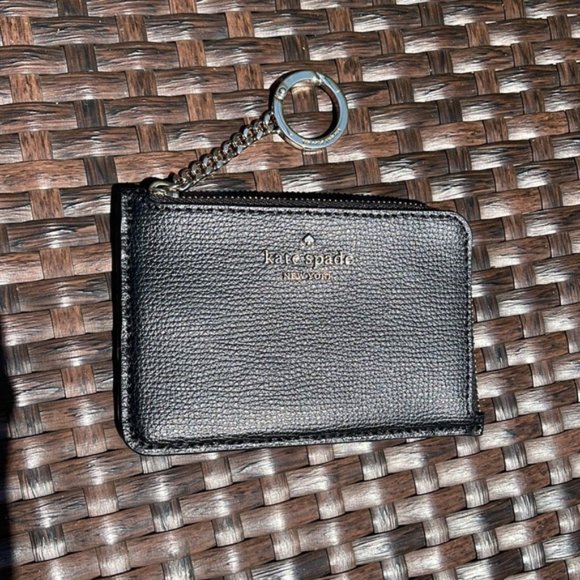 kate spade Accessories - Kate Spade Darcy Medium L-Zip Card Holder Black